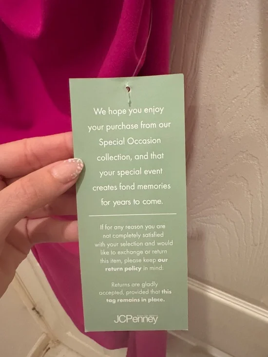 One-Shoulder Ruffle Midi Dress in Fuchsia - Picture 6 of 7